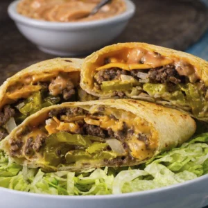 Air Fryer Cheeseburger Wraps Easy Recipe