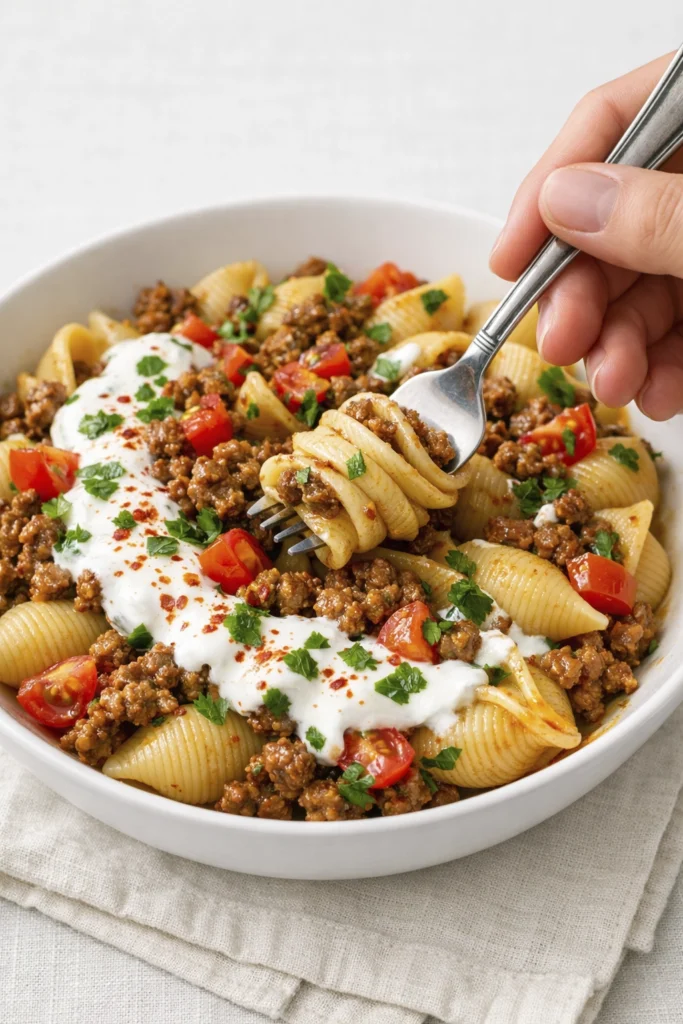 anna-paul-turkish-pasta-shells-spiced-beef-cherry-tomatoes-parsley.webp
